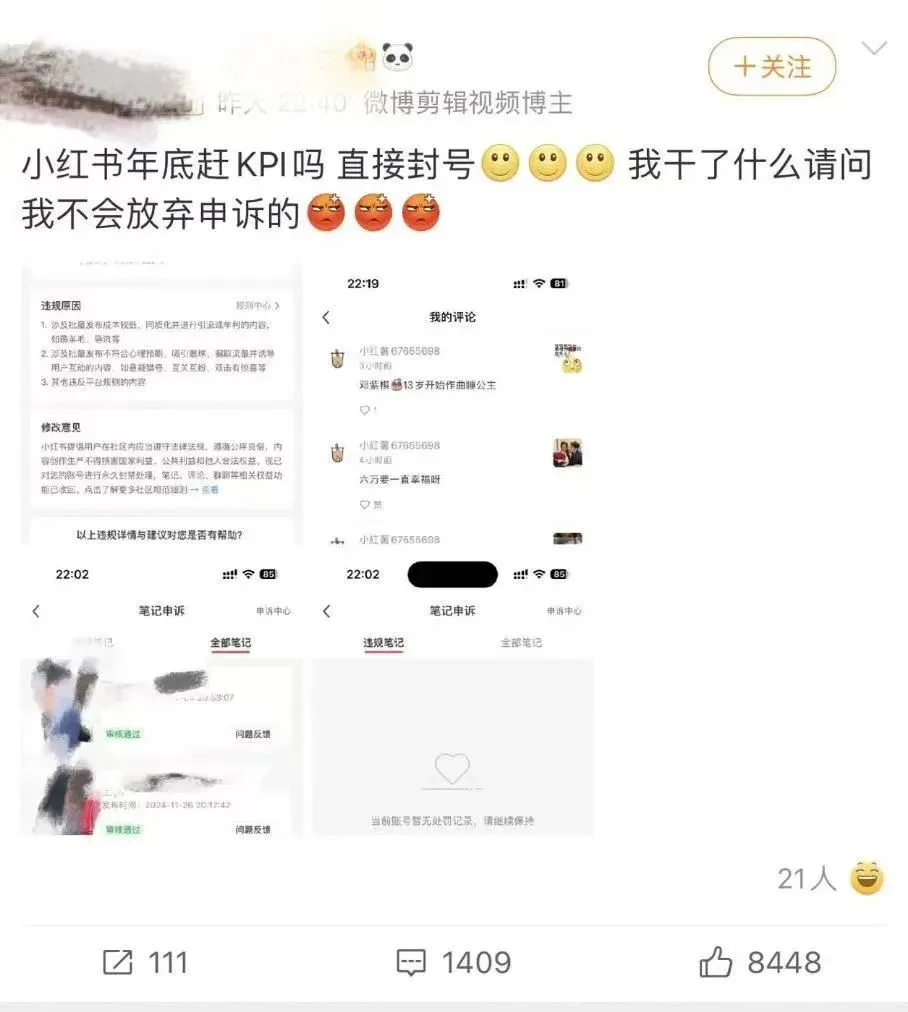 IM电竞：小红书大规模封号被喊话服务商：正常商业化带来的阵痛集中爆发了(图4)