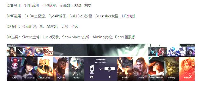 LCK第二阶段：五杀兰博终结比赛DK中期发力横扫DNF(图4)