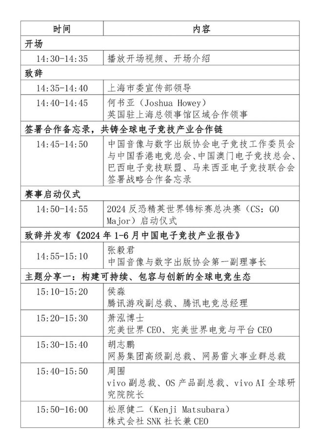 2024全球电竞大会7月26日在上海举办